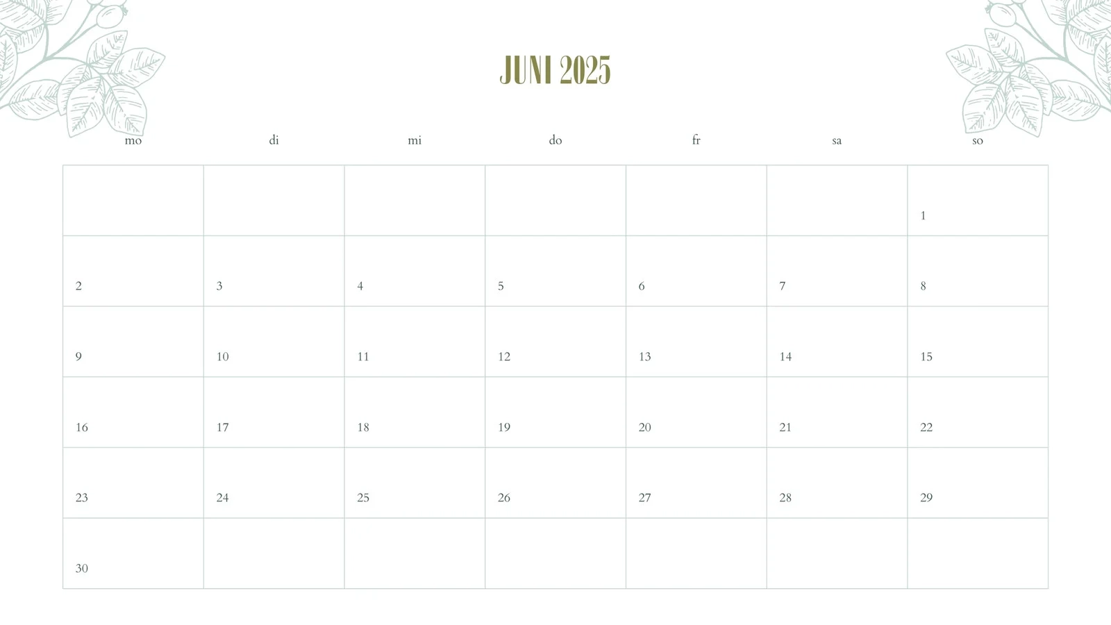Kalender Vorlage MIT Bildern Über Monat