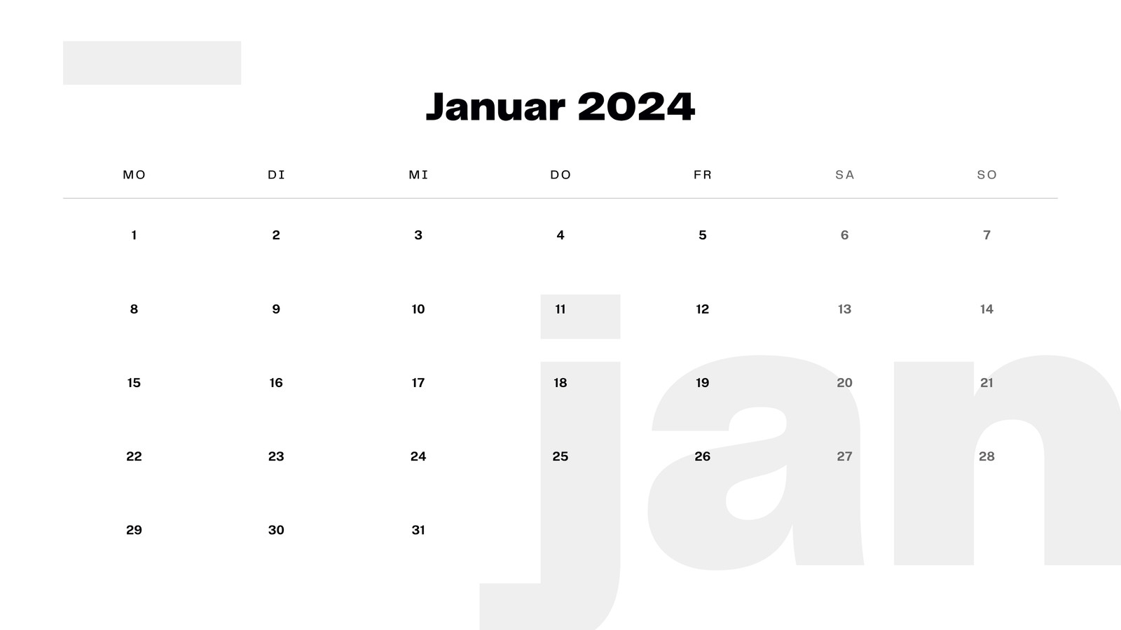 Kalender Einzelne Monate Zum Ausdrucken