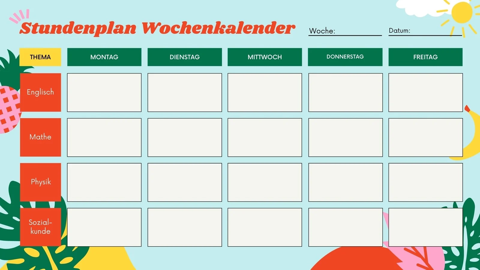 Kalendervorlagen Zum Ausdrucken Wochenübersichten