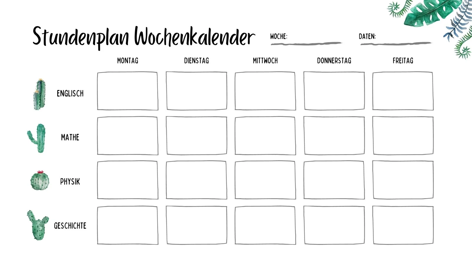 Kalender Wochenweise Zum Ausdrucken