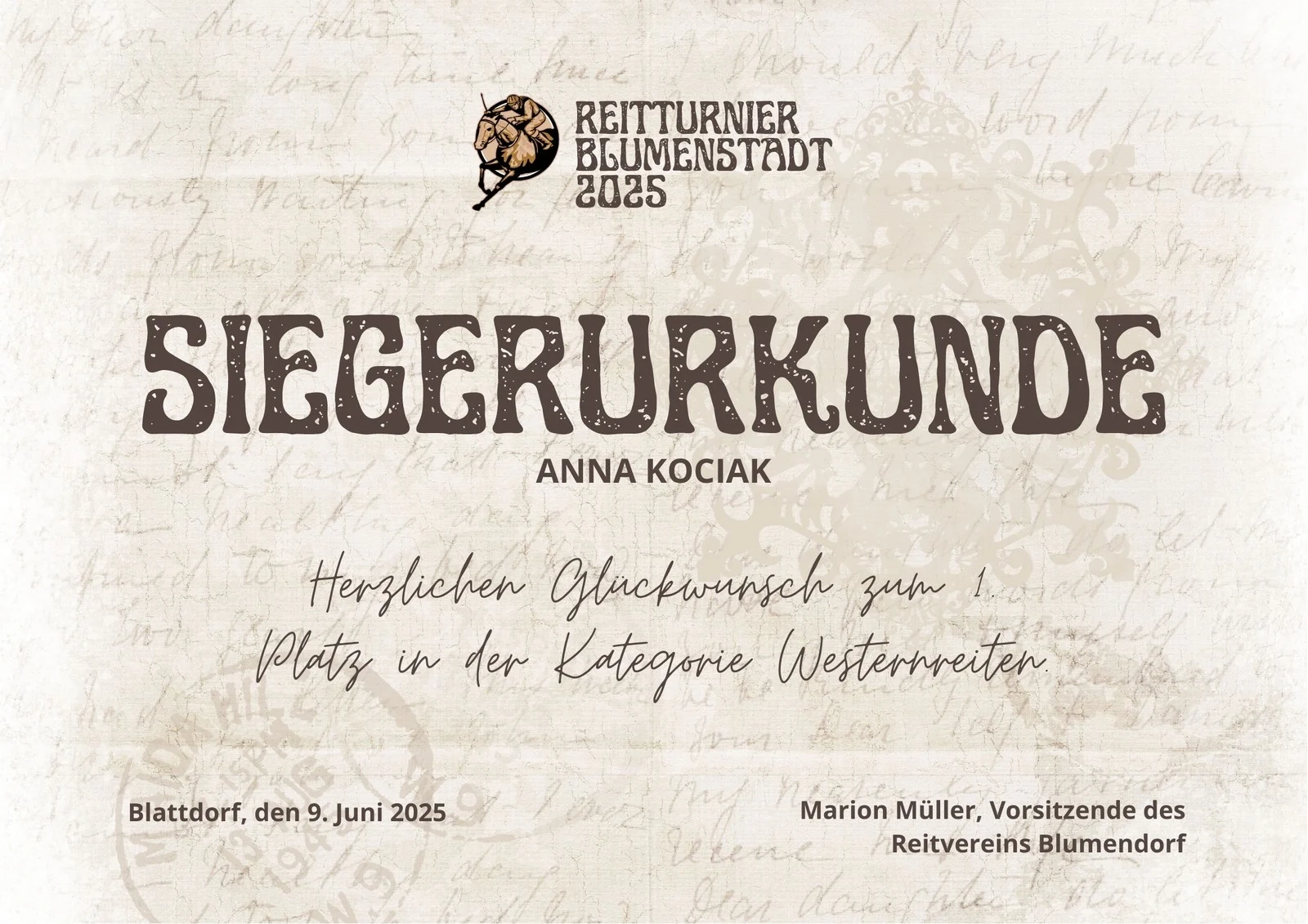 Urkunde Vorlage Kostenlos Zum Ausdrucken