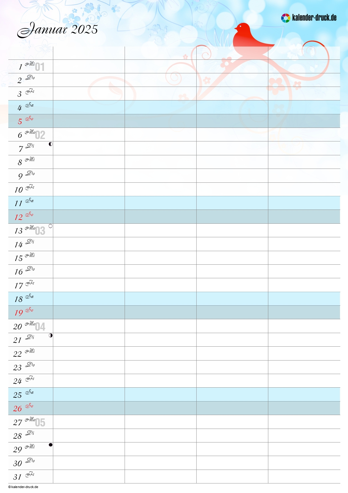 Kalender Selbst Drucken