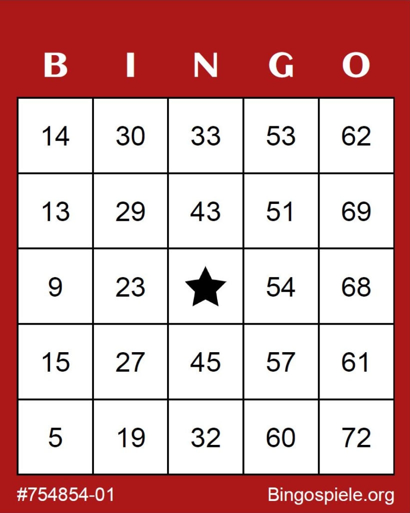 Kostenlose Bingo Karten 1 75 Zum Ausdrucken Bingospiele