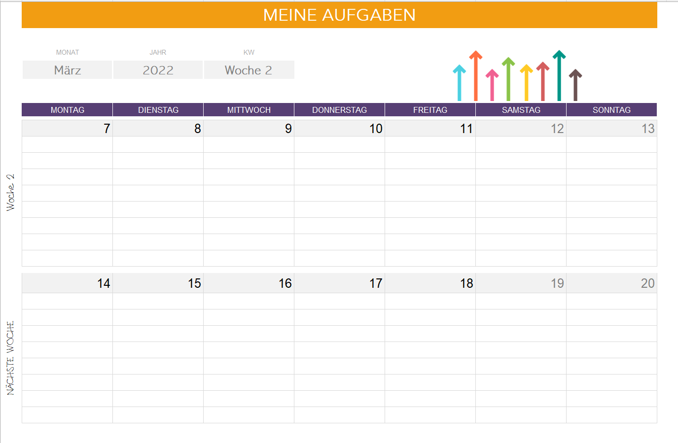 Kostenlose Excel Aufgabenplaner Office Lernen
