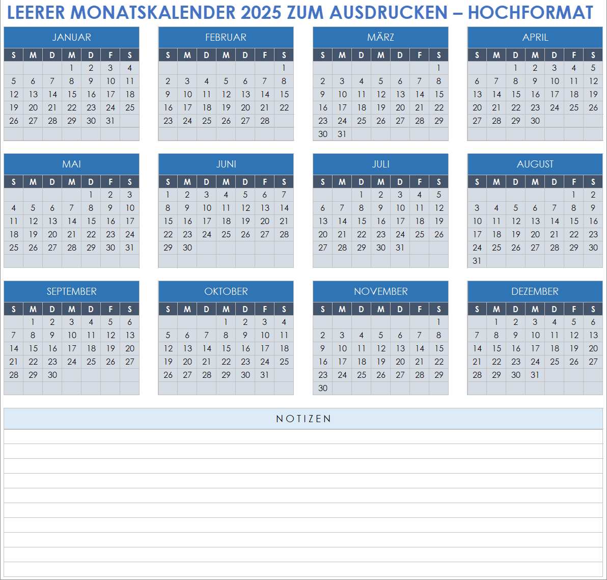 Jahreskalender 24 Zum Drucken