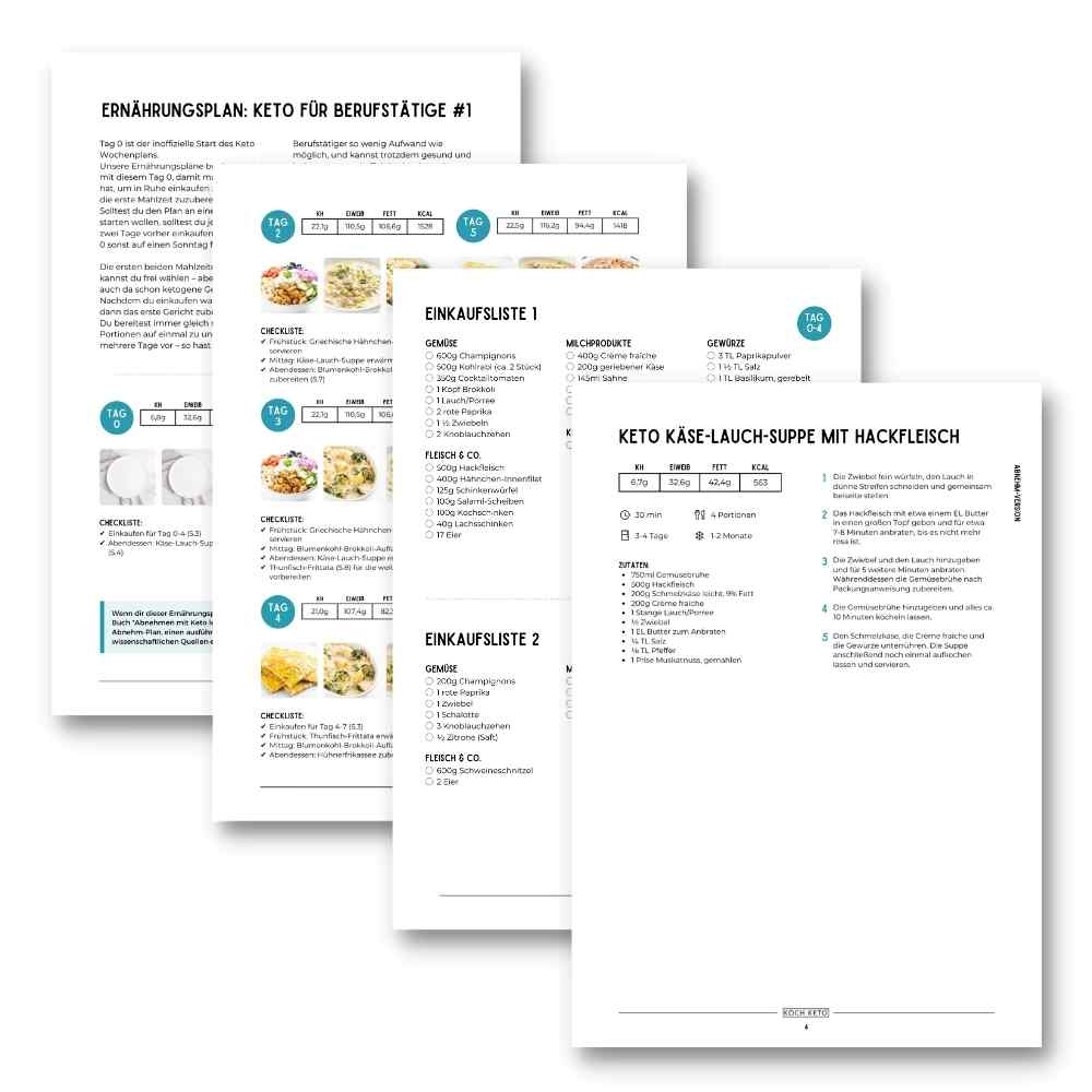 Keto Diätplan Kostenlos PDF