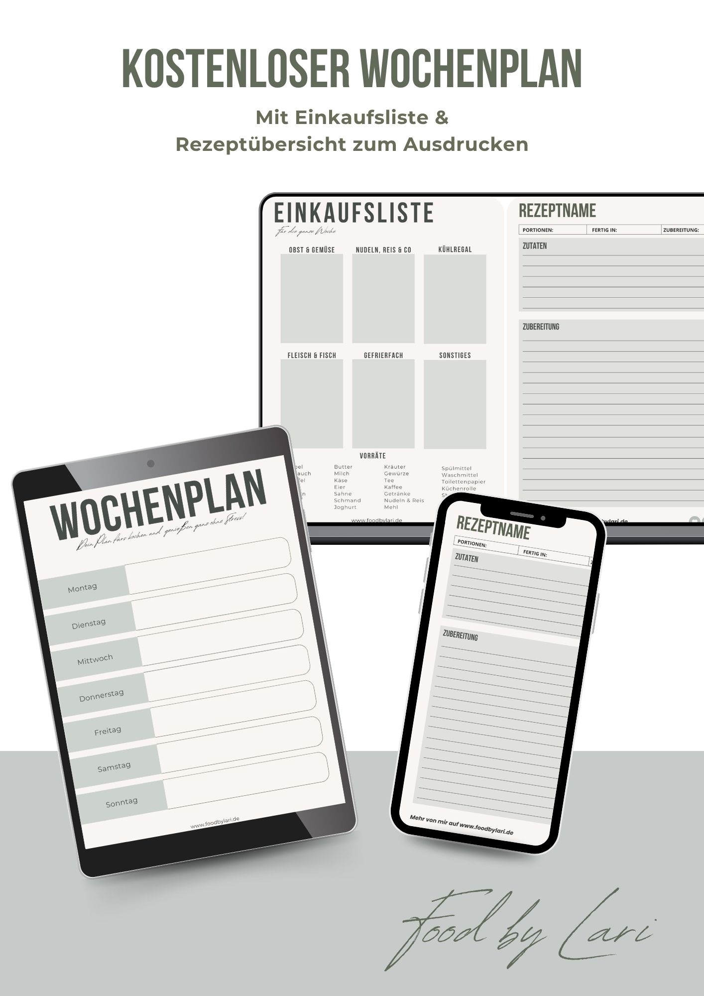 Kostenloser Wochenplan PDF Mit Einkaufsliste Rezept bersicht Zum Ausdrucken Kostenloser Wochenplan PDF Mit Einkaufsliste Rezept bersicht Zum Ausdrucken