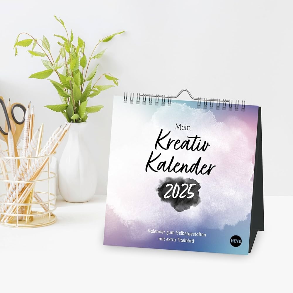 Kreativkalender Zum Aufstellen Design 2025 Blanko Kalender 2025 Lassen Sie Ihrer Kreativit t Freien Lauf Der Tischkalender Mit Der Pers nlichen Note Im Quadratischen Format 16 X 16 5 Cm Amazon au Books