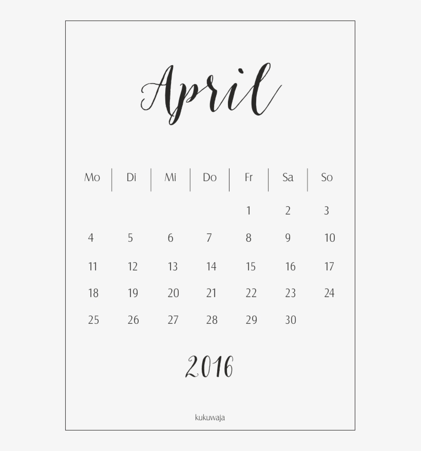 Mini Kalender Zum Drucken