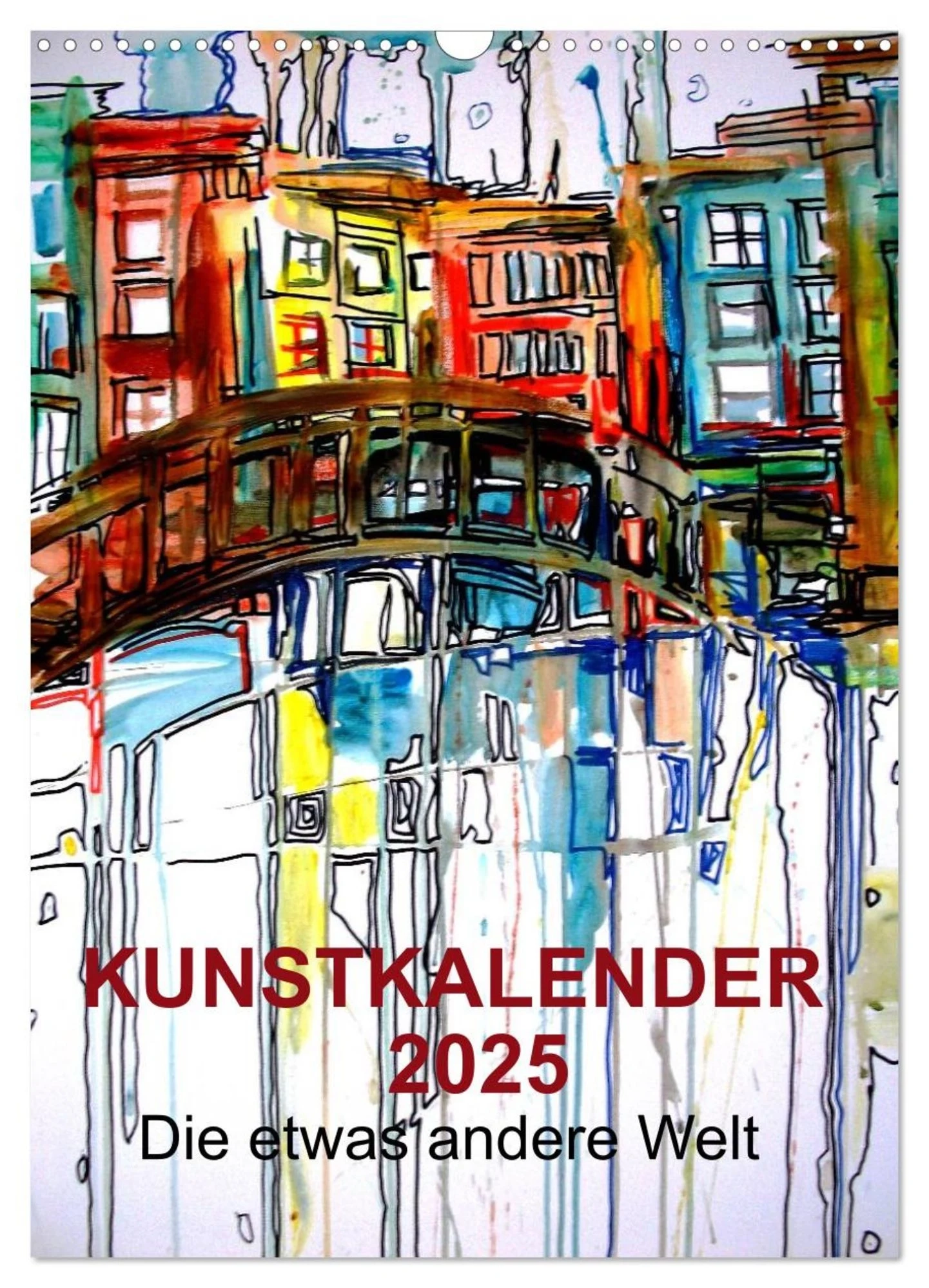 Kalender in Buch Gezeichnet A3 2025