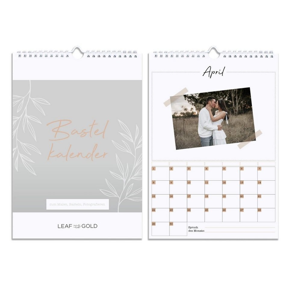 LEAF GOLD Kalender Zum Selbstbasteln Kalender Zum Selbstgestalten Ohne Jahr