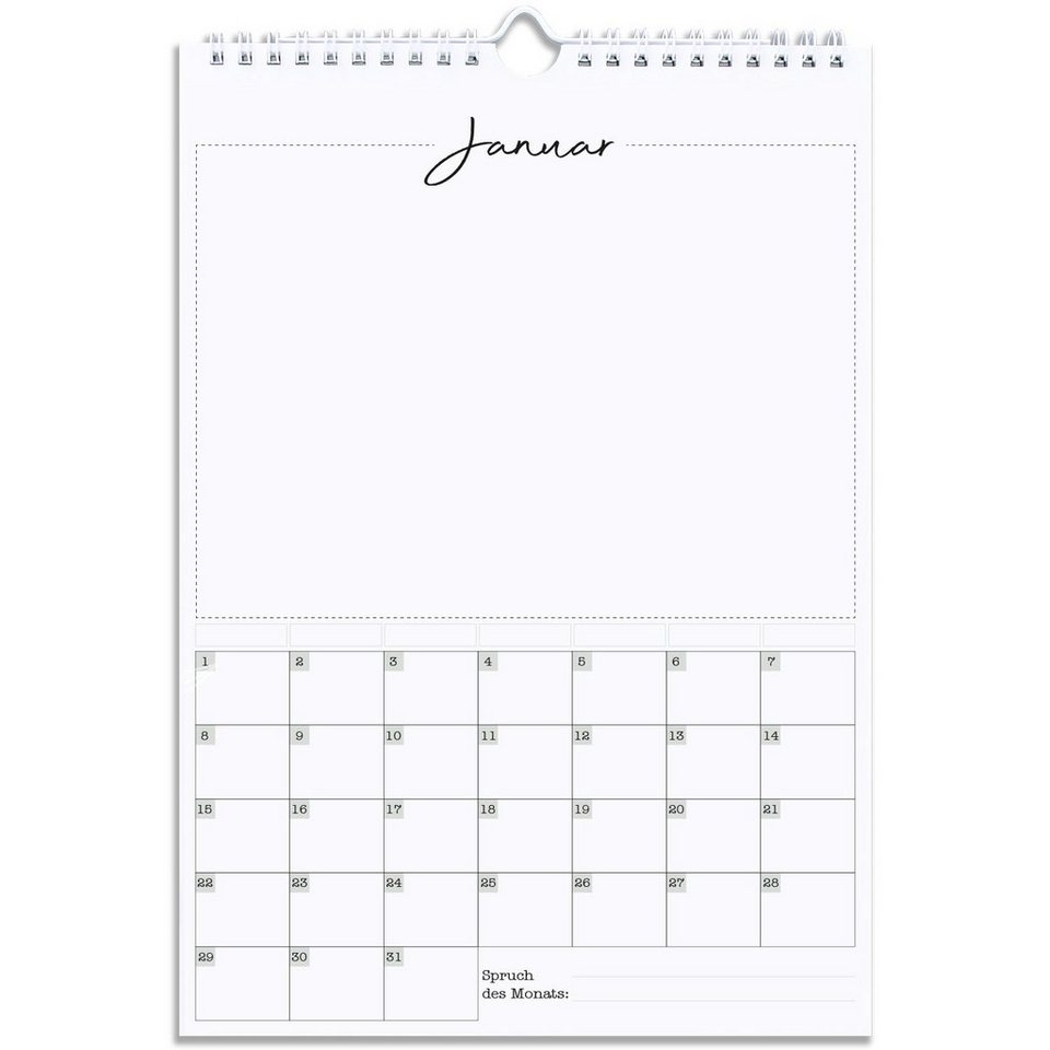 LEAF GOLD Kalender Zum Selbstbasteln Kalender Zum Selbstgestalten Ohne Jahr