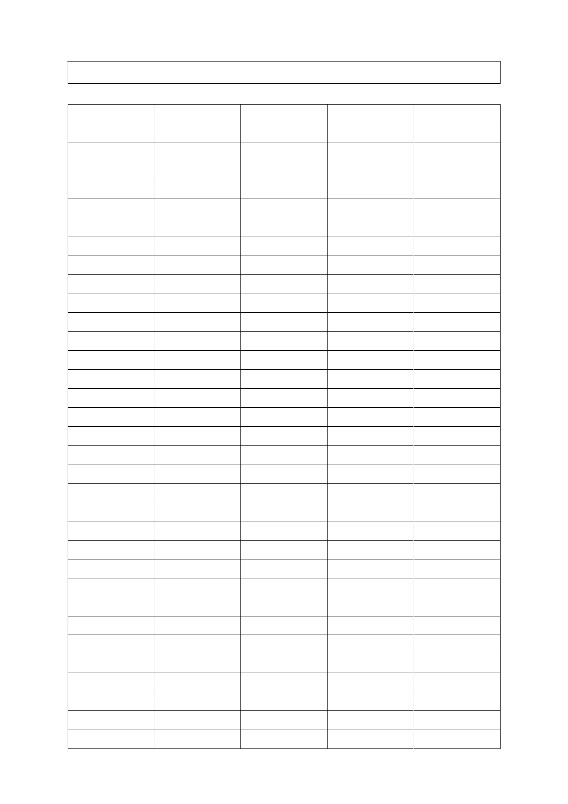 Leere Tabelle Vorlagen Zum Ausdrucken Word PDF 