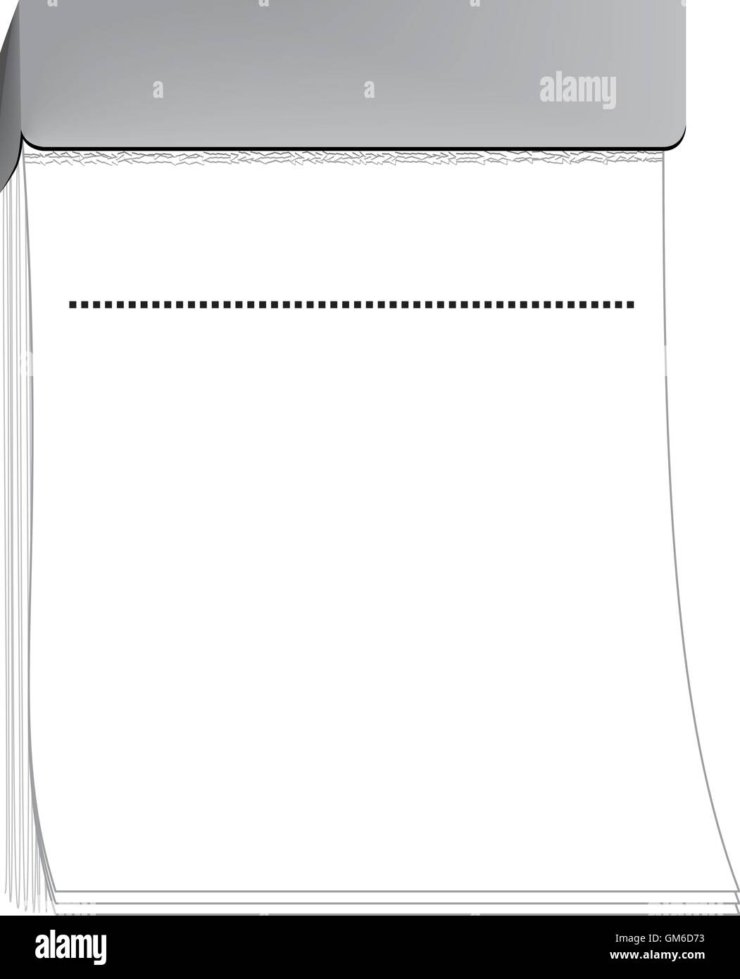 Leere Tear off Kalender Stock Vektorgrafik Alamy