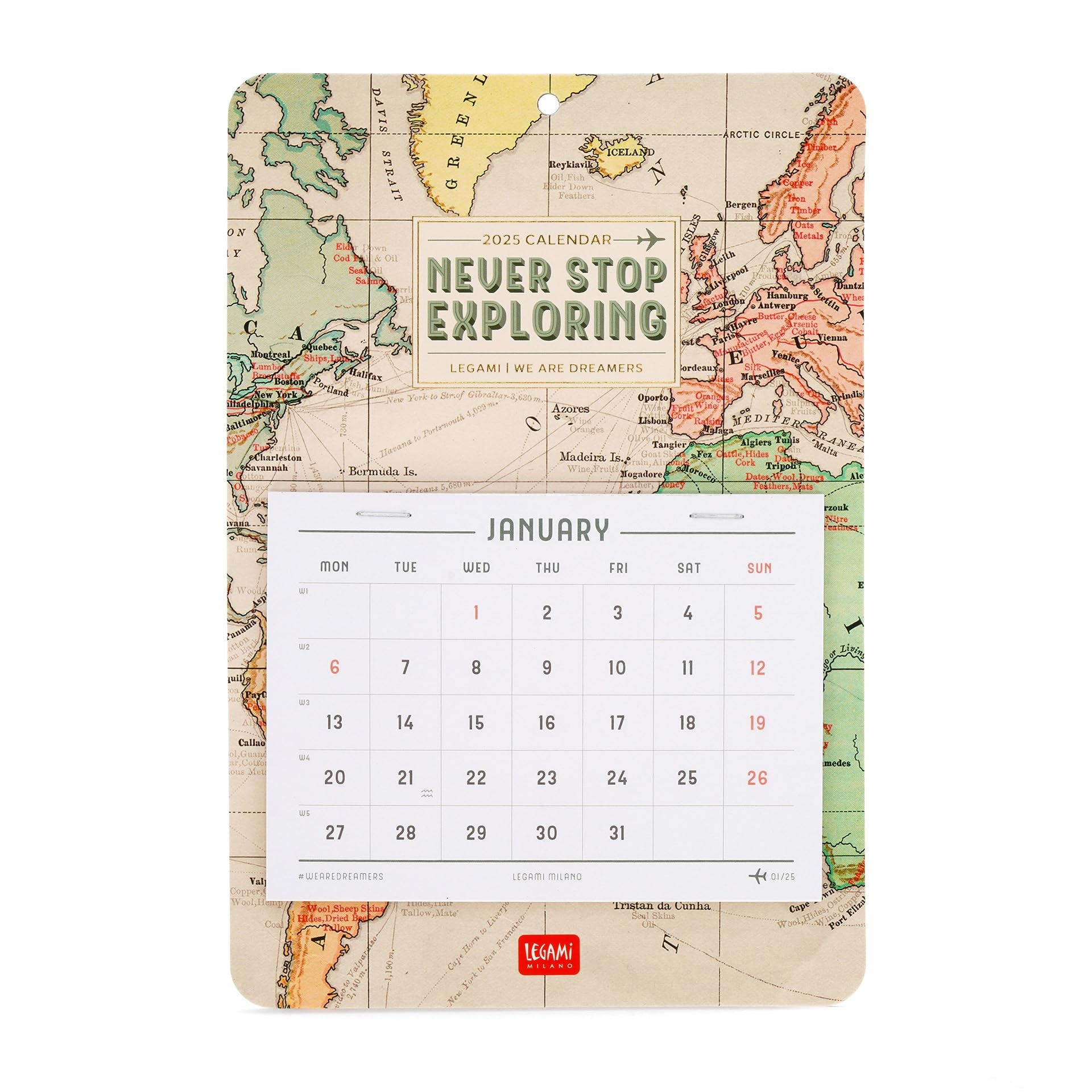 Legami Wandkalender 13 Monate Von Januar 2025 Bis Januar 2026 Kalender Mit Festem St nder Und 13 Abnehmbaren Bl ttern In Englischer Sprache 15 X 23 Cm Amazon de B robedarf Schreibwaren