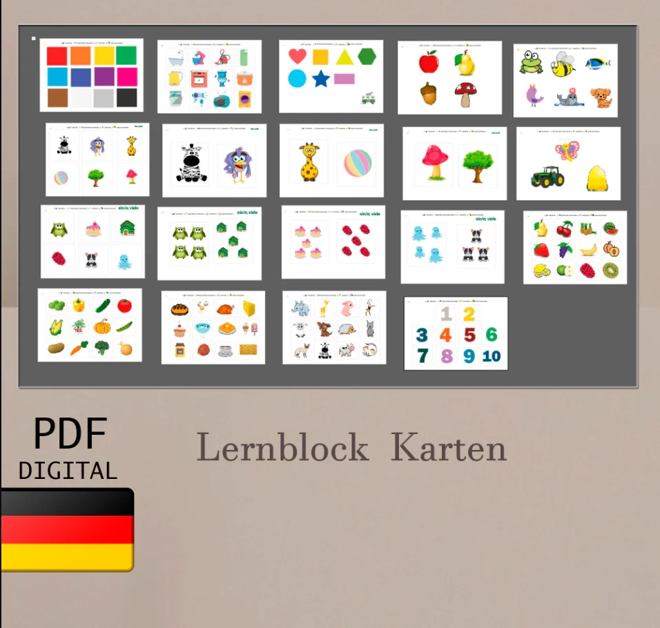 Lernblock PDF BusyBook Vorschule Arbeitsbl tter DIY Vorlage Zum Aus MEGA Kreativ Studio