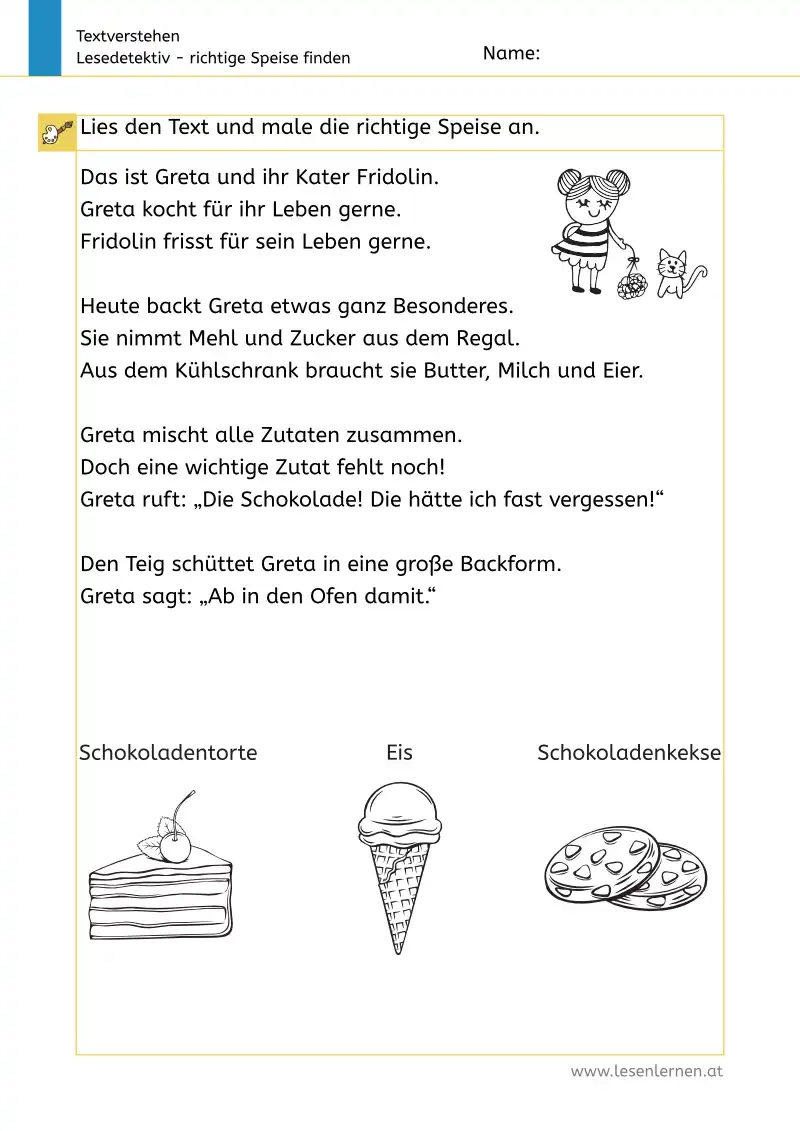 Arbeitsblätter Zum Lesen Lernen Kostenlos