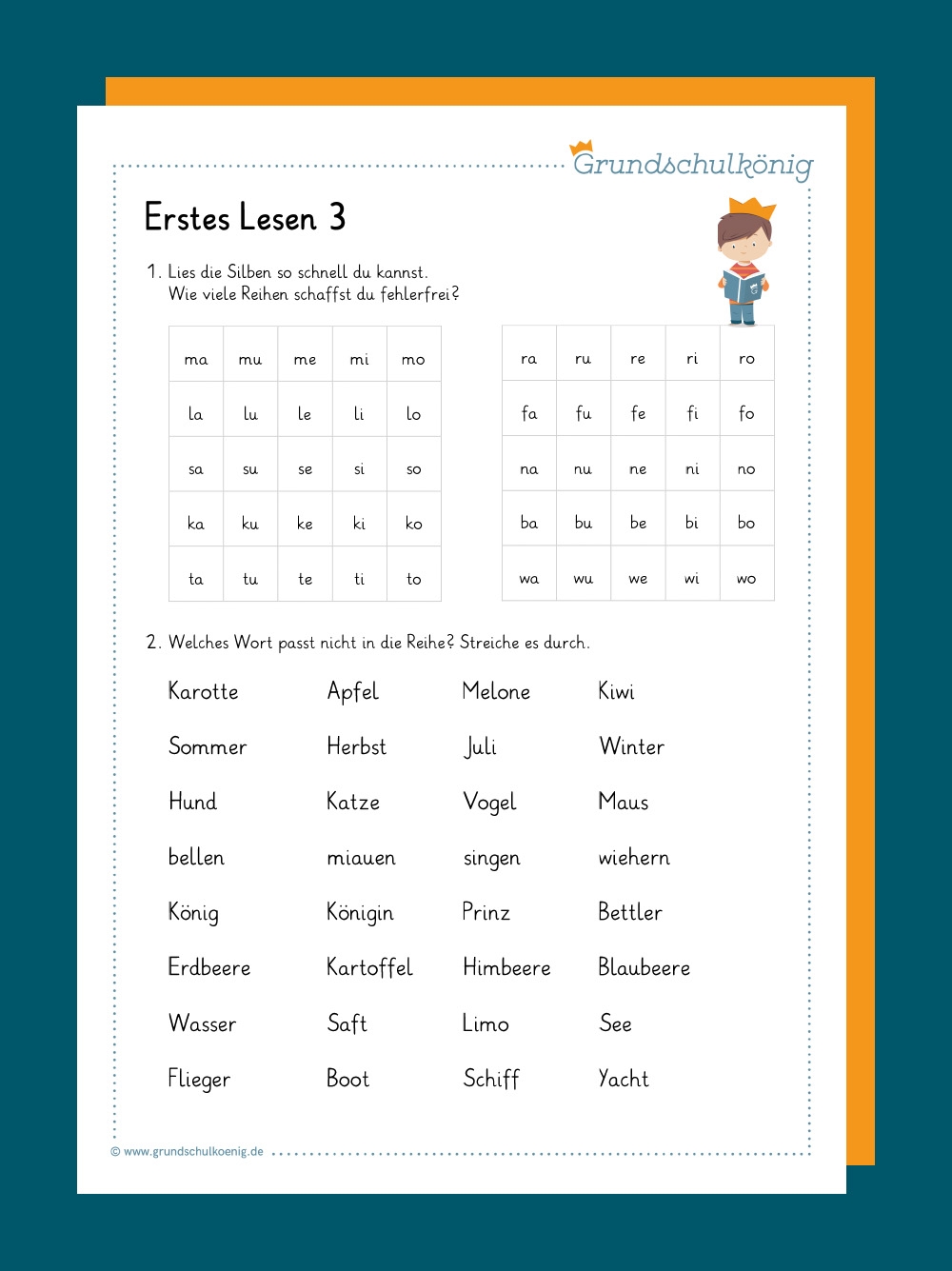 Lesetempo Aufbauen Silbenteppiche
