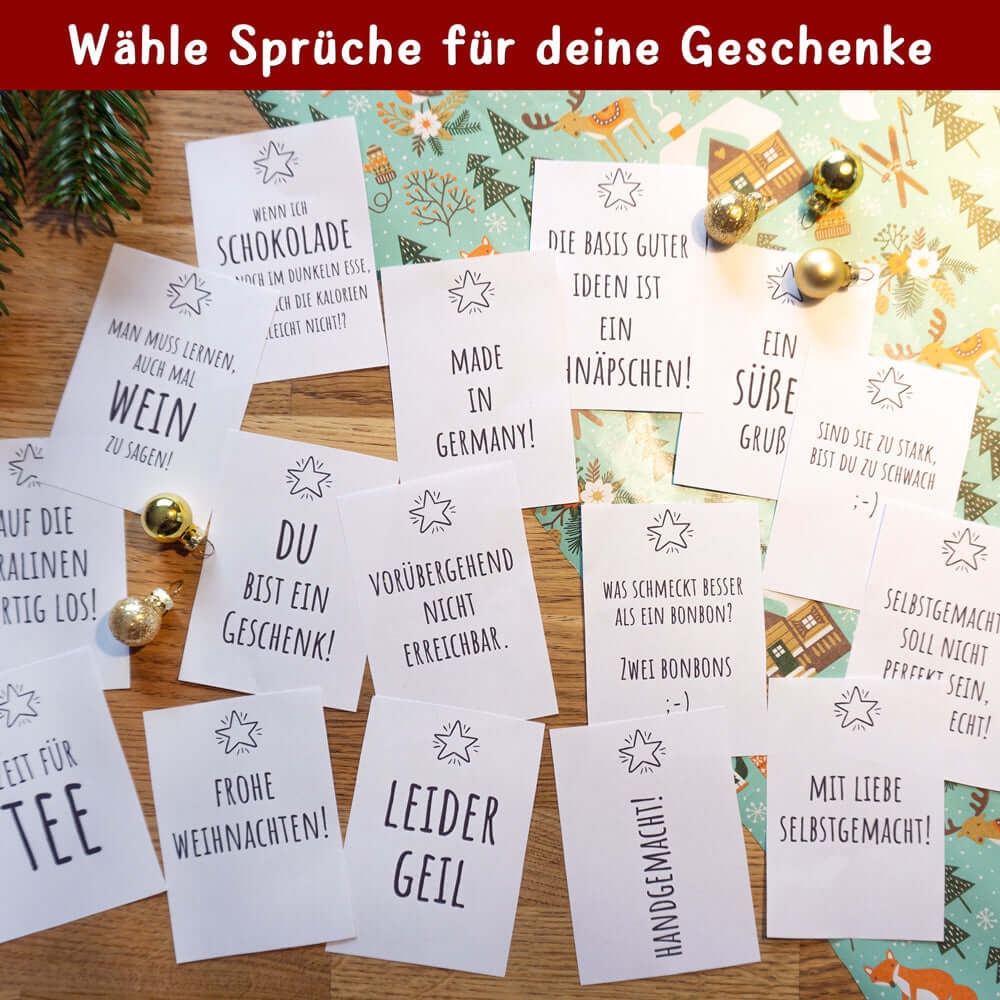 Lustige Spr che F r Adventskalender Easy sticks