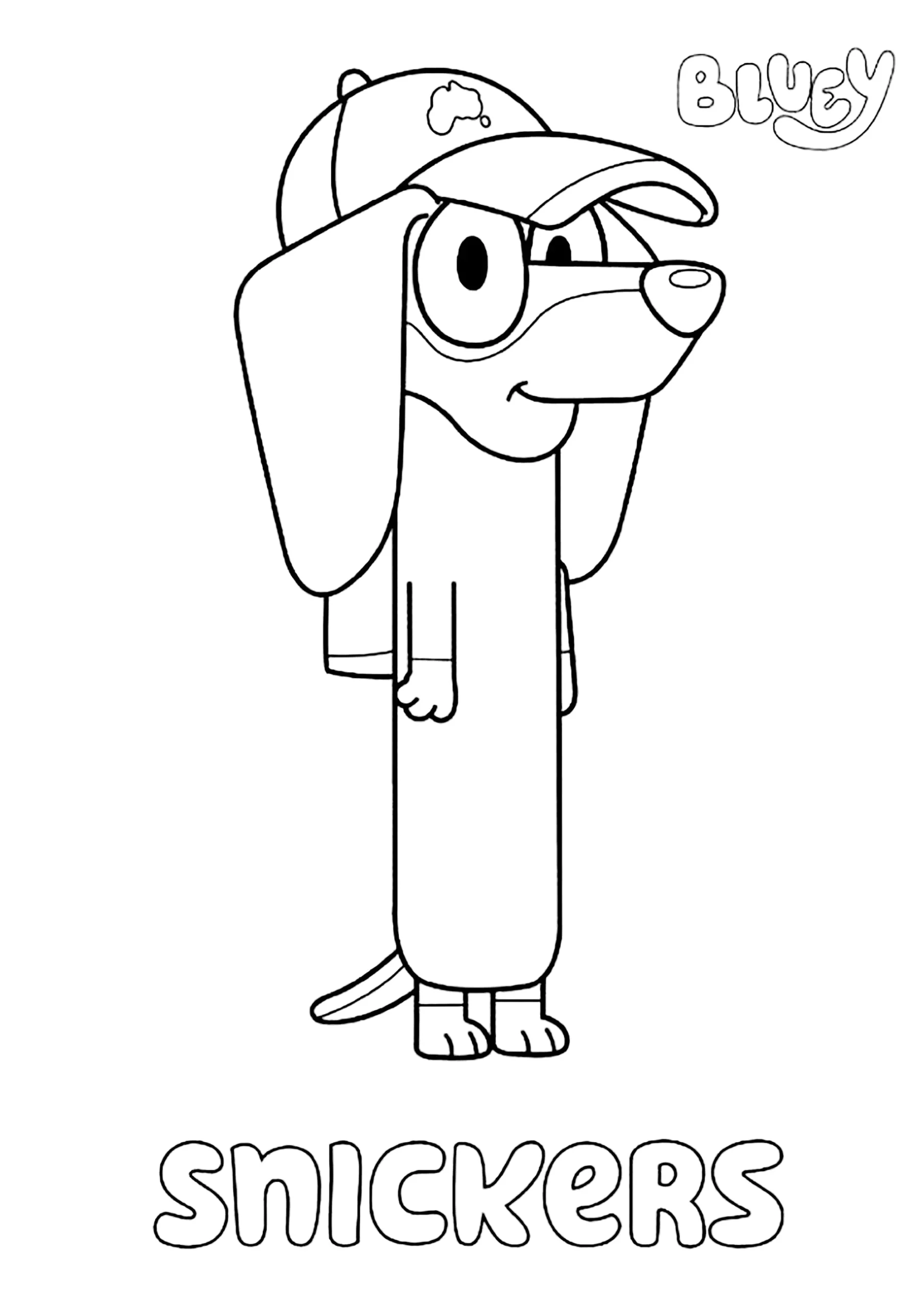 Malvorlage F r Kinder Mit Bluey Zum Ausdrucken Ausmalbilder Von Bluey Zum Ausmalen