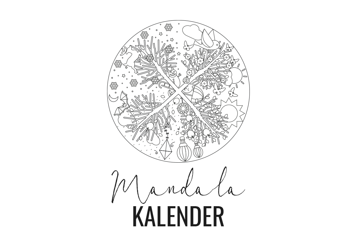 Mandala Kalender Kribbelbunt