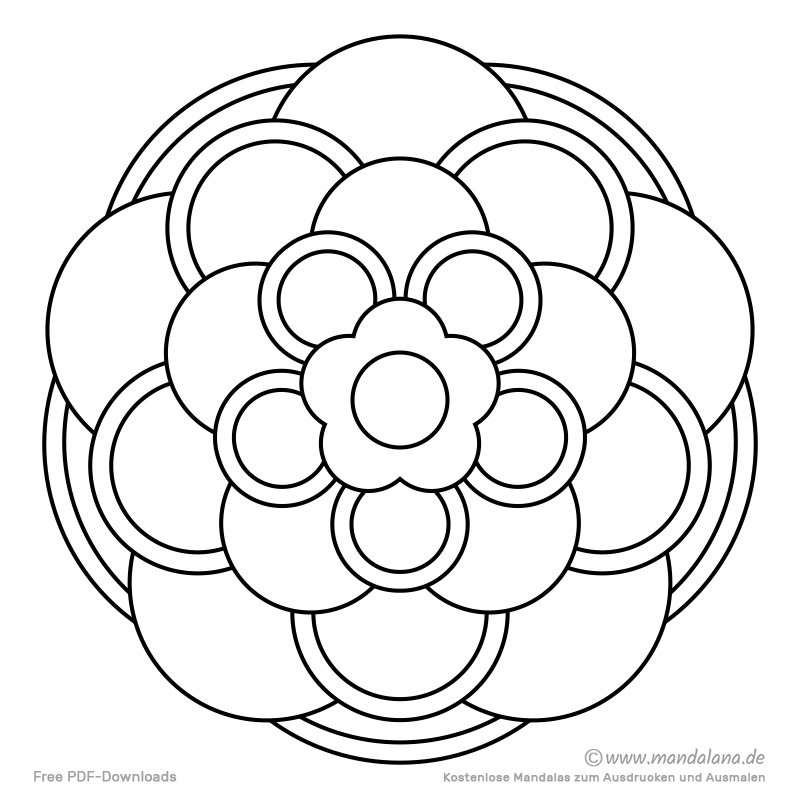  Mandala Malvorlagen Einfache Formen Zum Ausmalen 