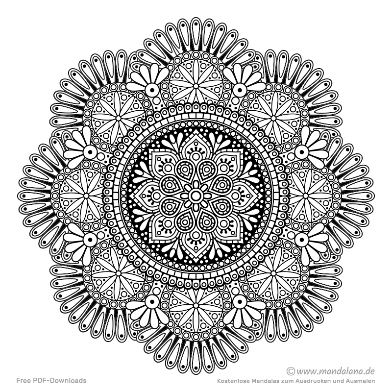  Mandala Malvorlagen Schwierige Mandalas Zum Ausmalen 