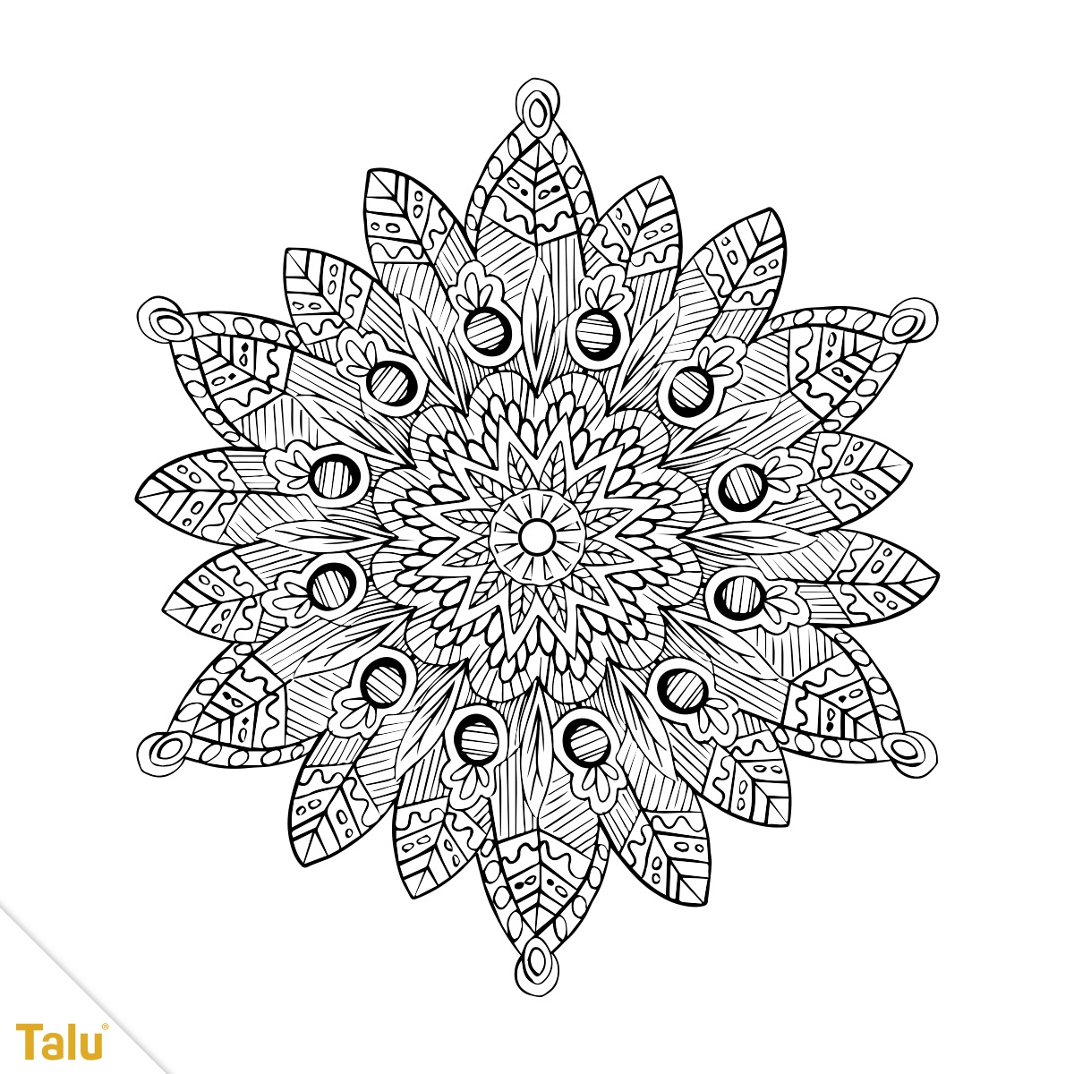 Mandala Zum Ausdrucken Ausmalen PDF Vorlagen Talu de