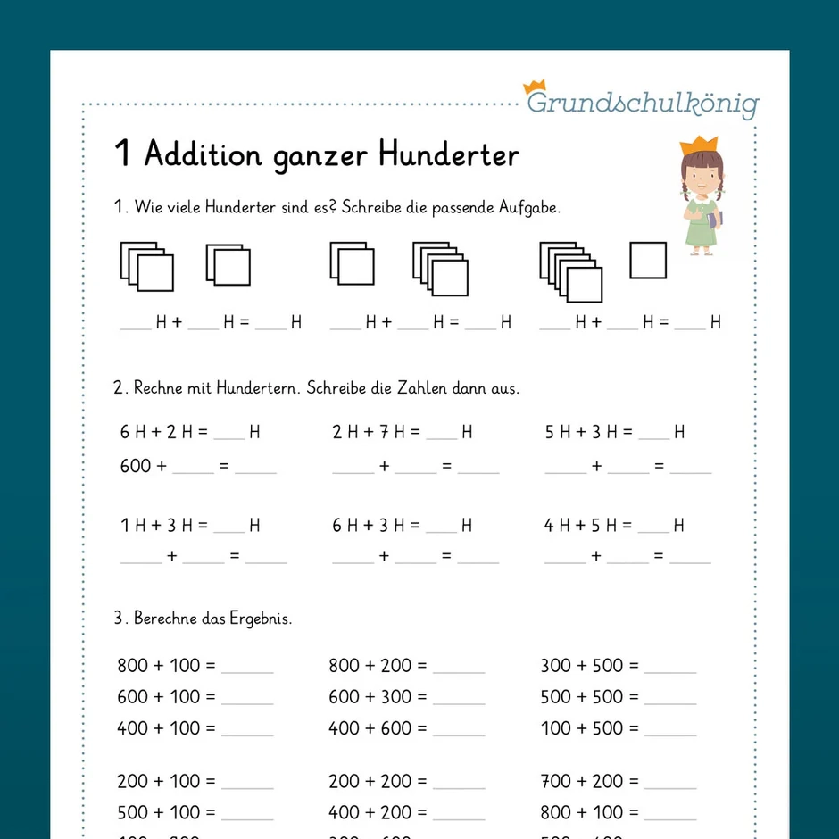 Übungsblatt Kostenlos Mathe Klasse 3