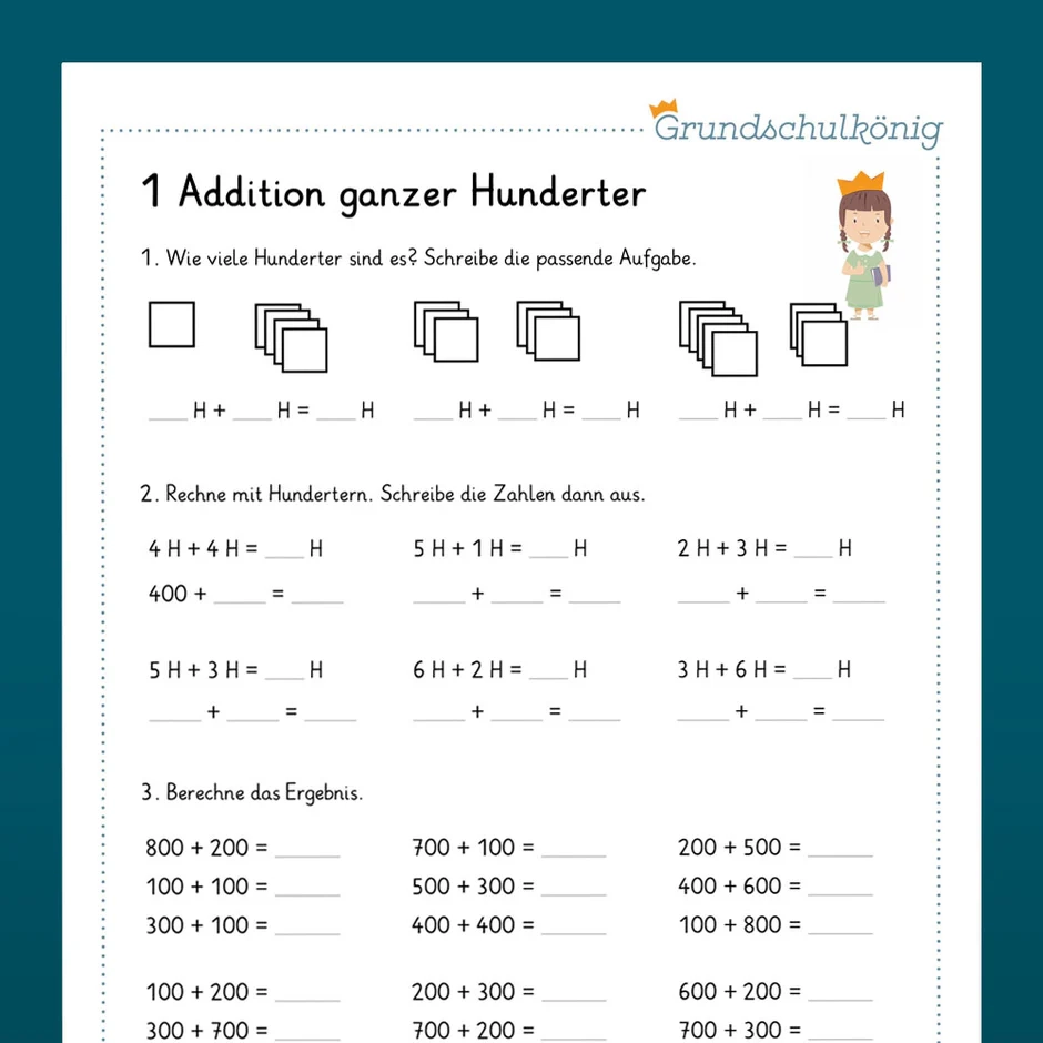 Mathe 3 Klasse Wiederholung Des Jahresstoffs 3