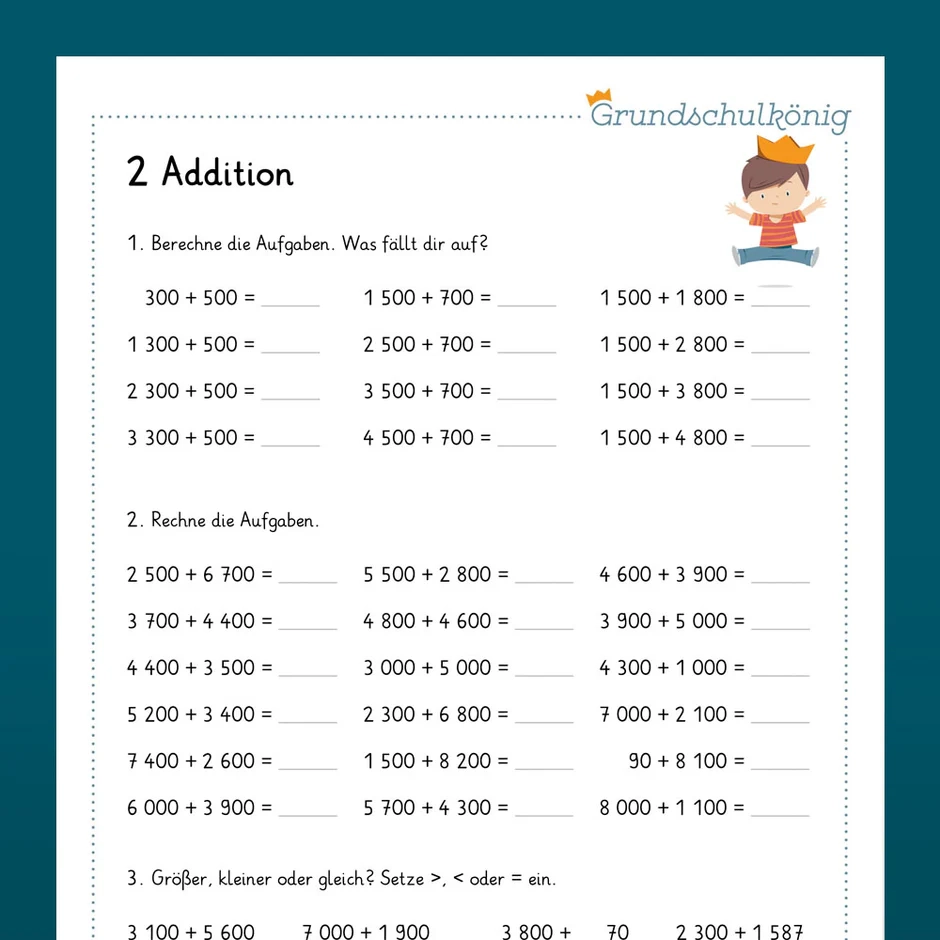 Mathematik 4. Klasse Arbeitsblätter PDF