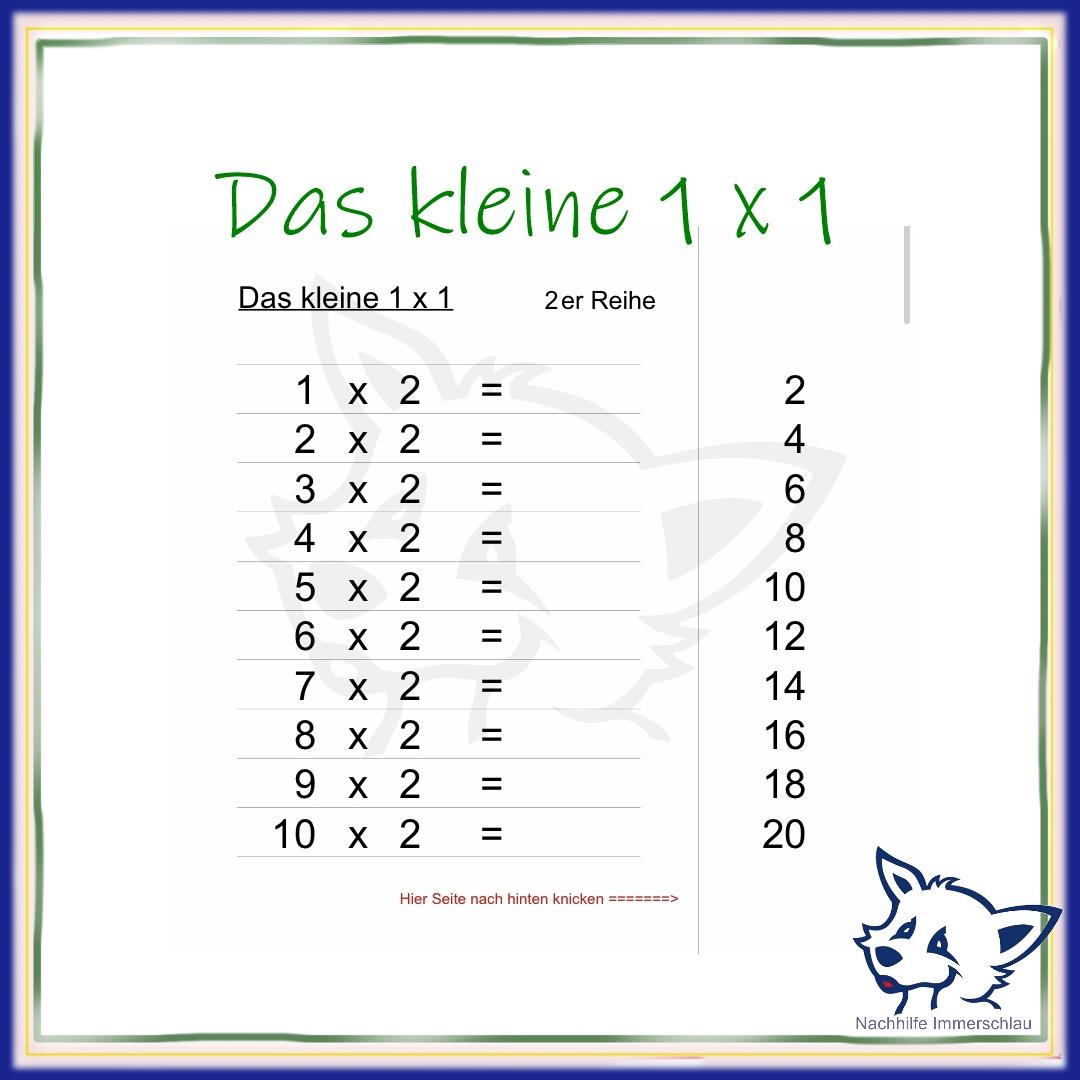 Mathematik Grundschule Arbeitsbl tter IMMERSCHLAU