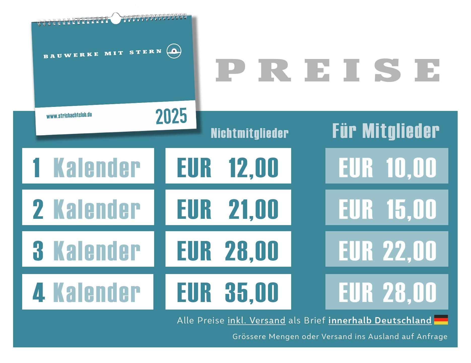 MB Club Deutschland E V 8 Jahreskalender 2025