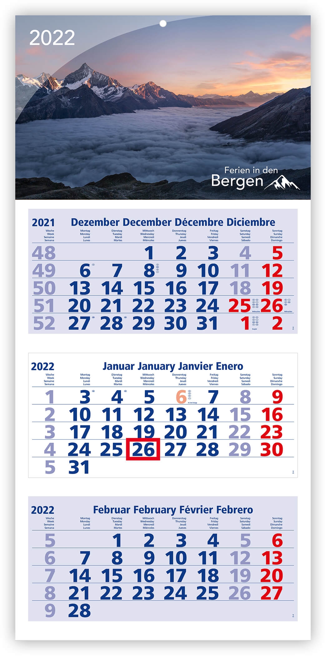 Mehrblockkalender
