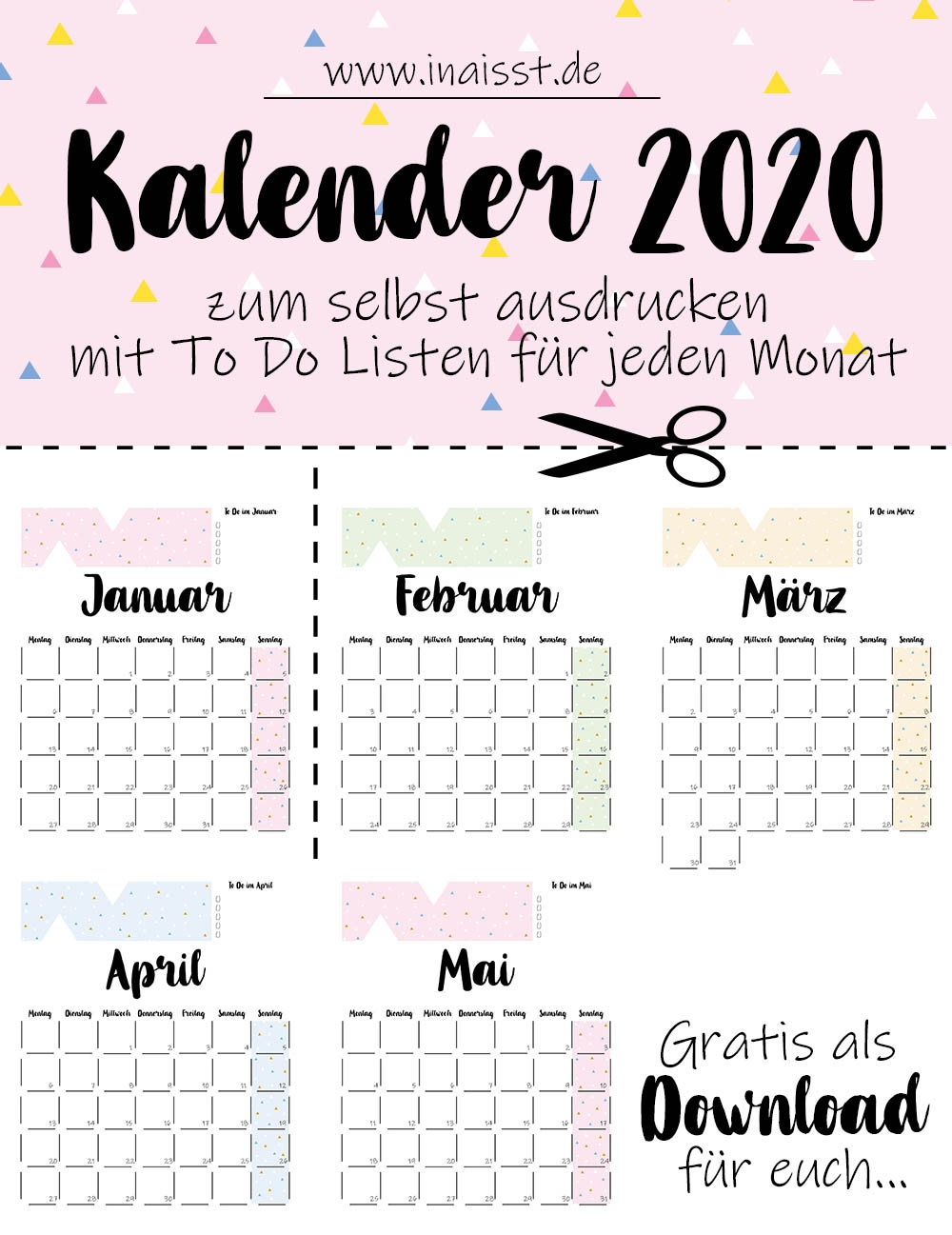 Mein Jahresr ckblick Neues F r 2020 Und Ein Kalender Zum Ausdrucken Ina Isst