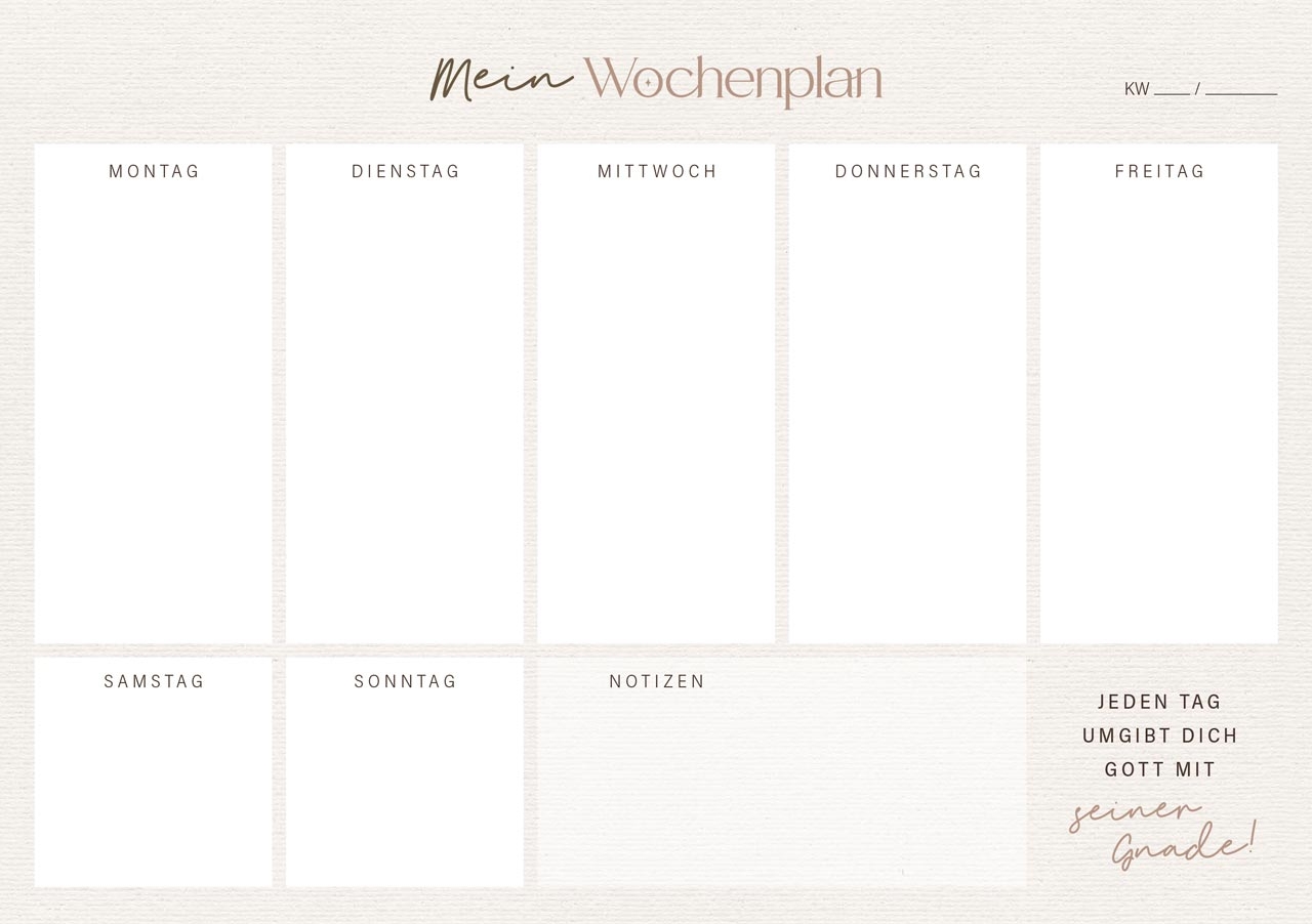 Mein Wochenplaner Fatzer