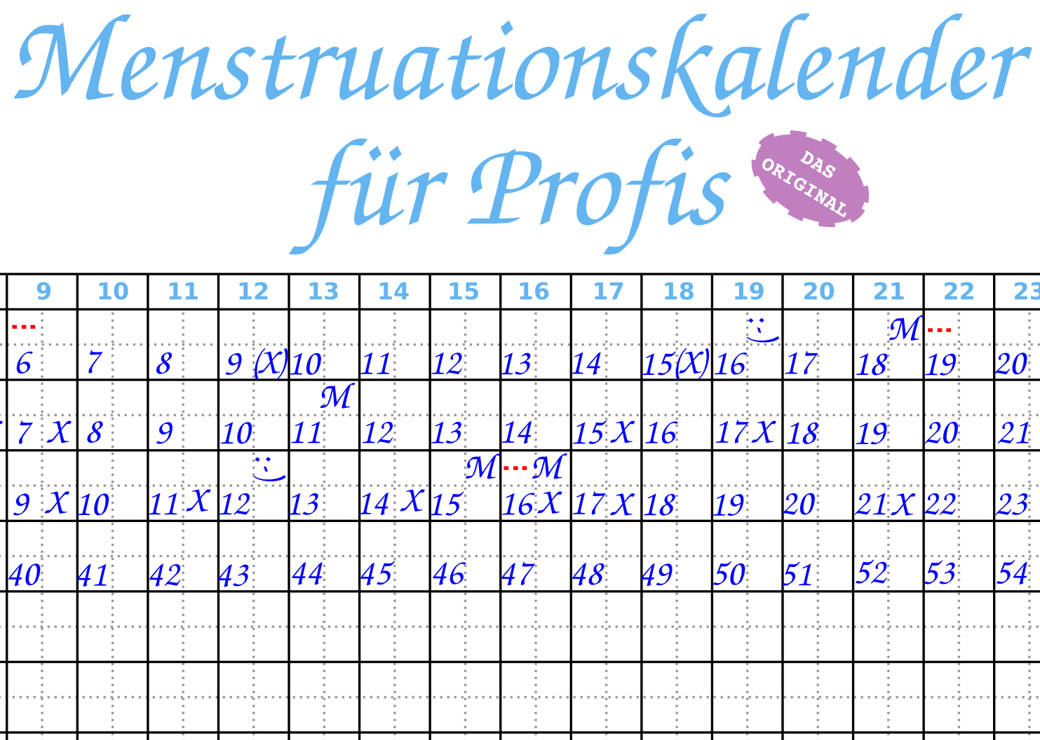 Zykluskalender Zum Ausdrucken Kostenlos