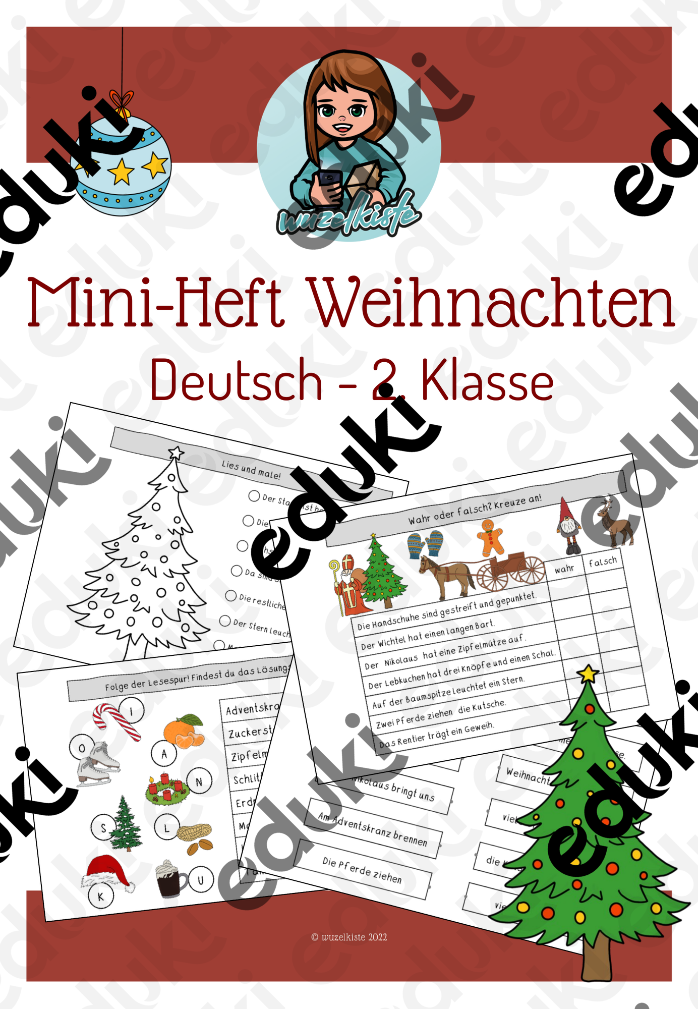 Mini Heft Weihnachten 2 Klasse Unterrichtsmaterial Im Fach Deutsch