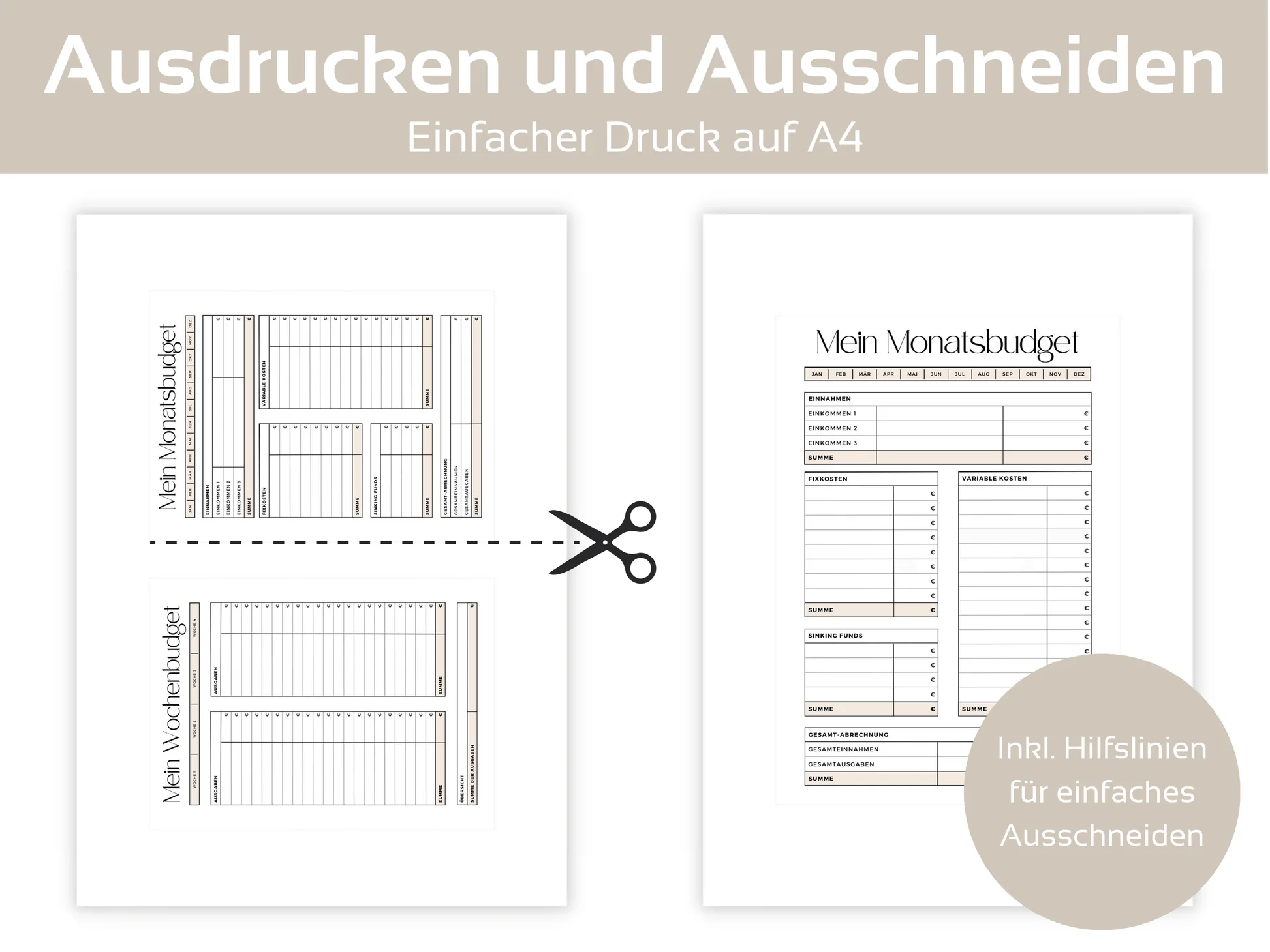 Budgetplaner Kostenlos Zum Ausdrucken Deutsch