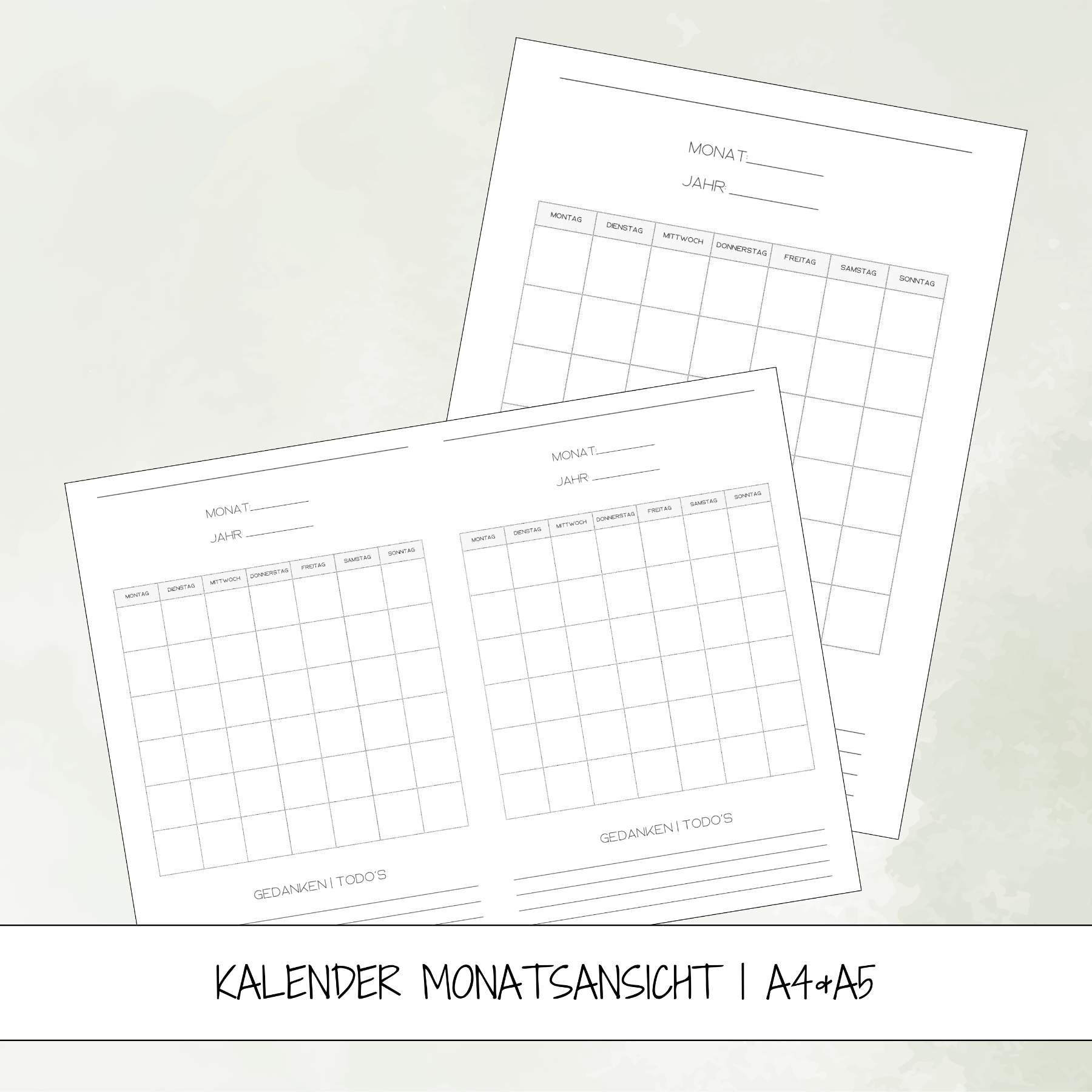 Monatsansicht Kalender Zum Ausdrucken Kaufen