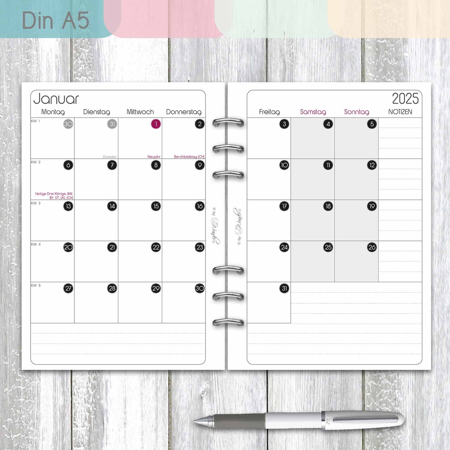 Monatskalender MonthlySinn In Din A5 Oder Personal SinnWunder