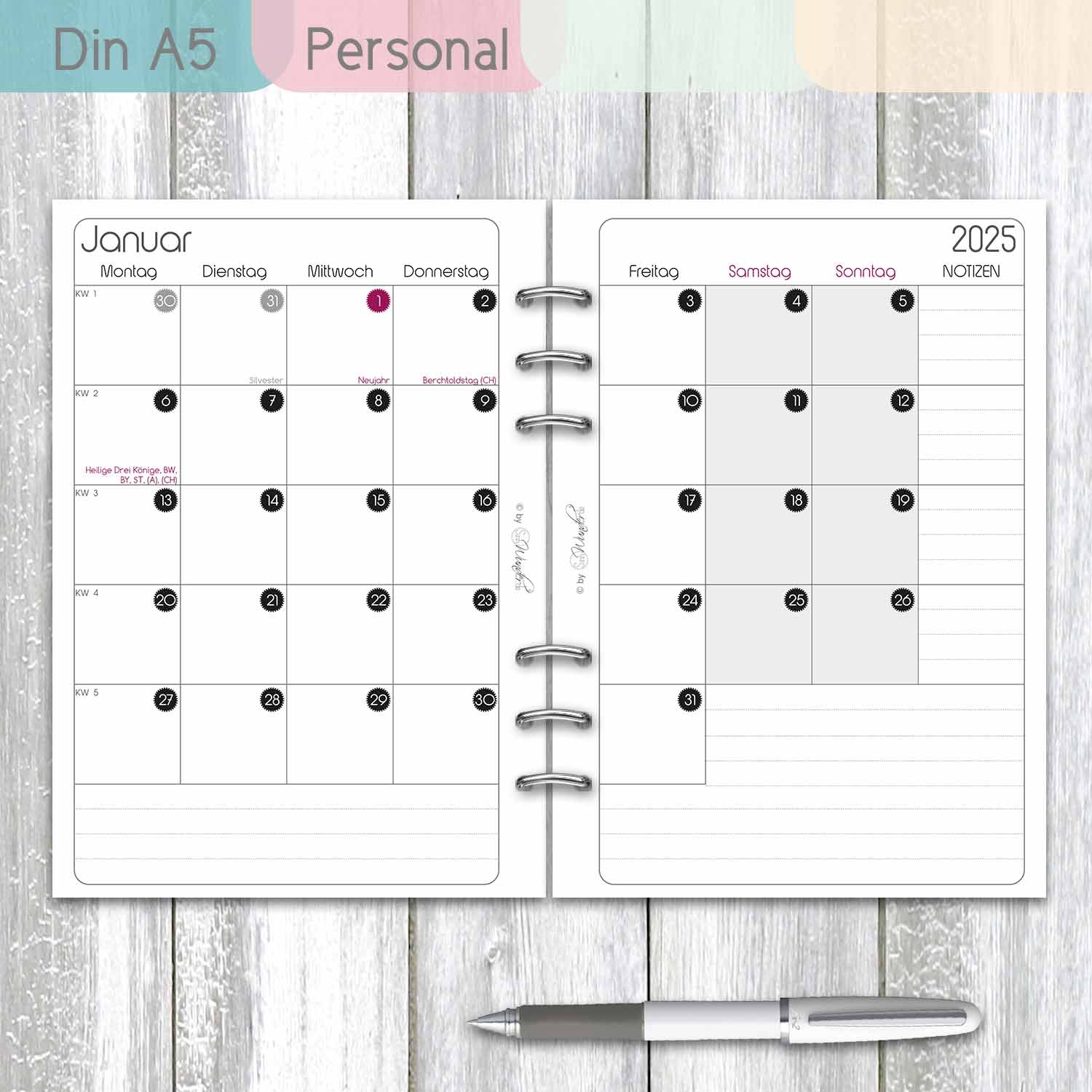 Monatskalender MonthlySinn In Din A5 Oder Personal SinnWunder