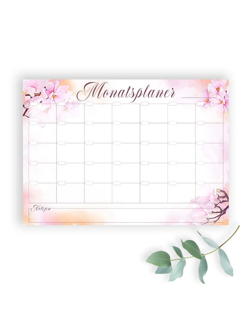 Monatskalender Selber Drucken