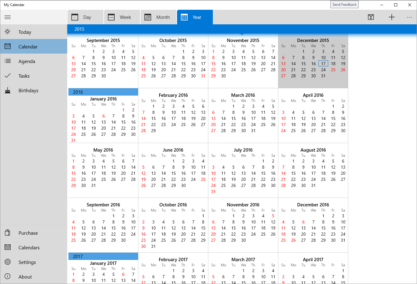 My Calendar Kostenloser Download Und Installation Unter Windows Microsoft Store