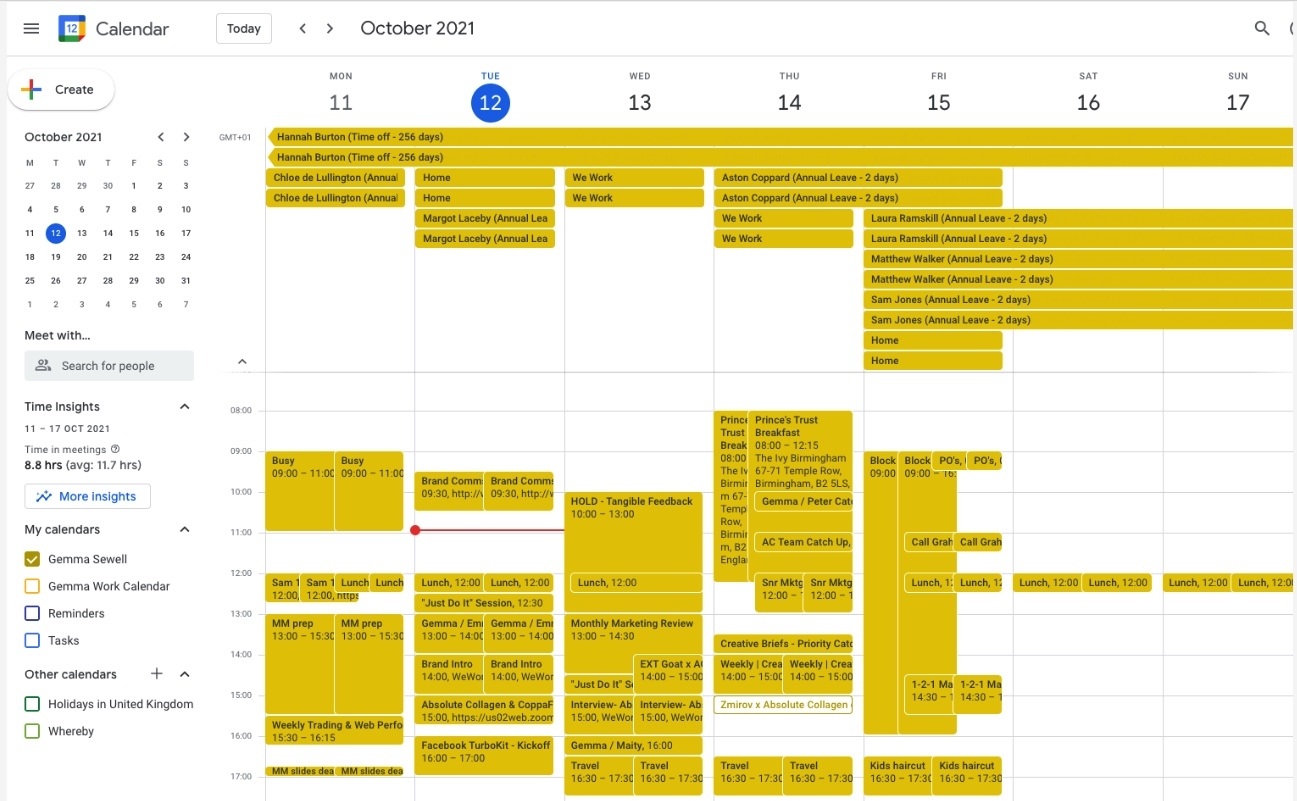 Google Kalender Jubiläum