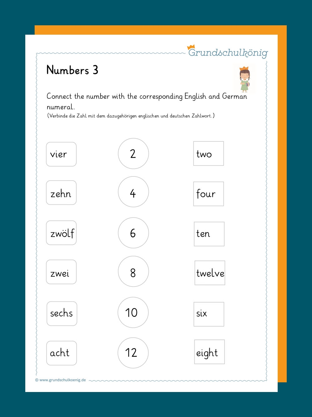 Numbers Zahlen Bis 12