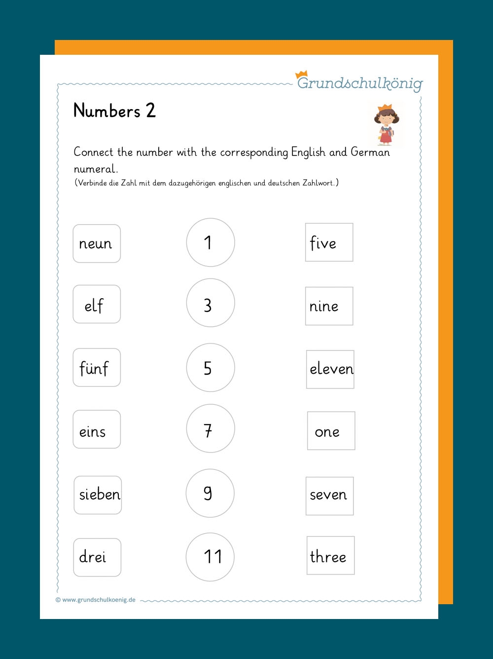 Numbers Zahlen Bis 12