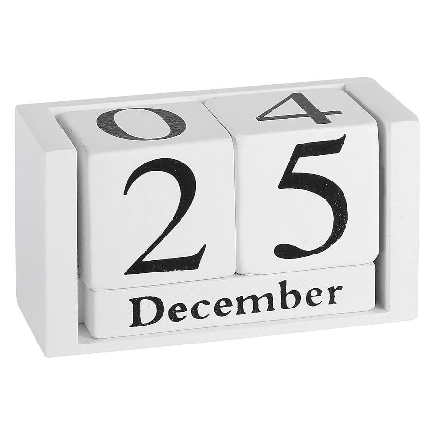 Obling Tischkalender Kalender Holz Manuelle Umr stung Durable Chic Accessoire F r Zuhause Oder Im B ro Klein Wei Amazon de B robedarf Schreibwaren