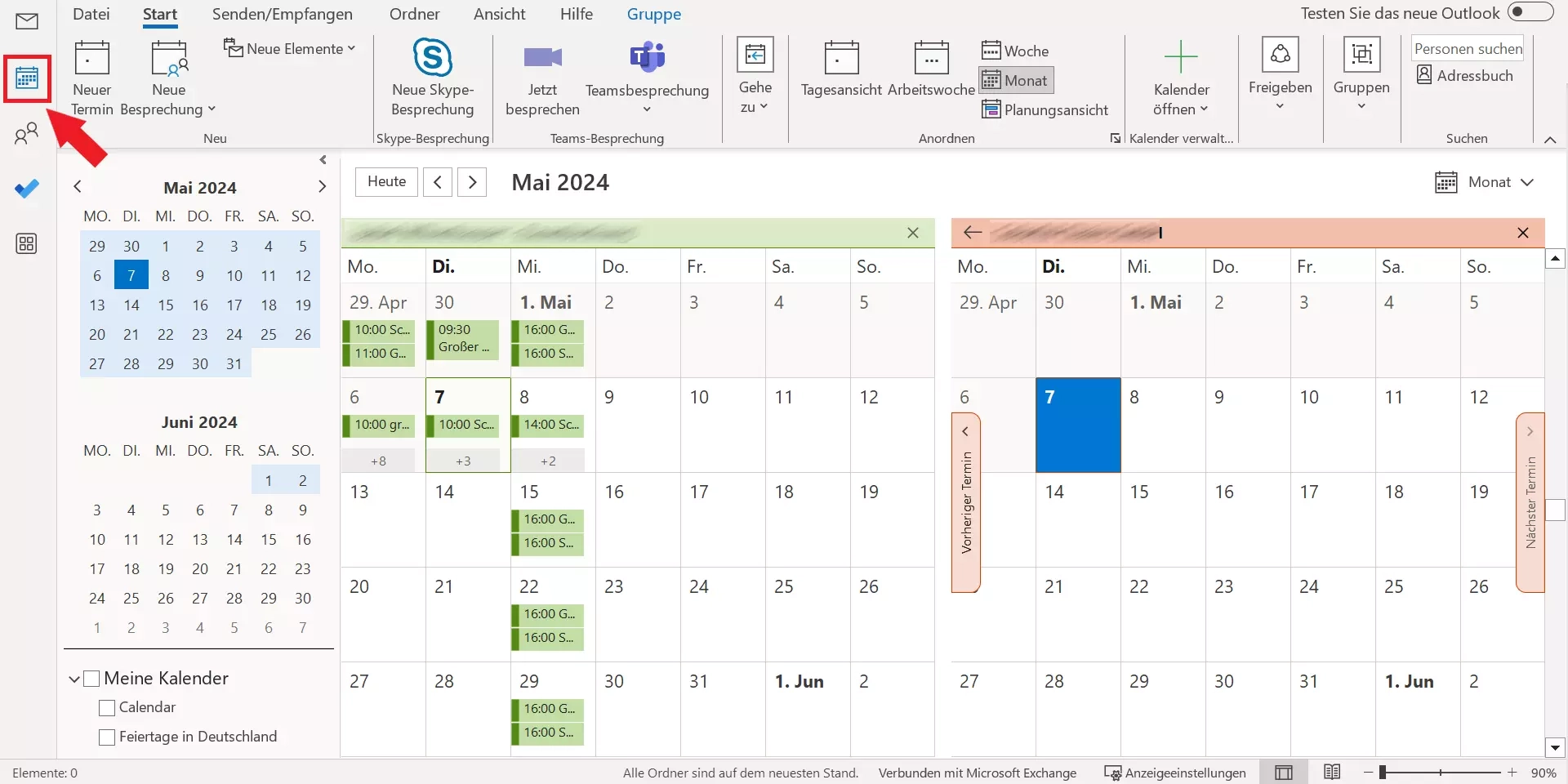 Kalender Monatlich Aufgaben Mehrere Personen