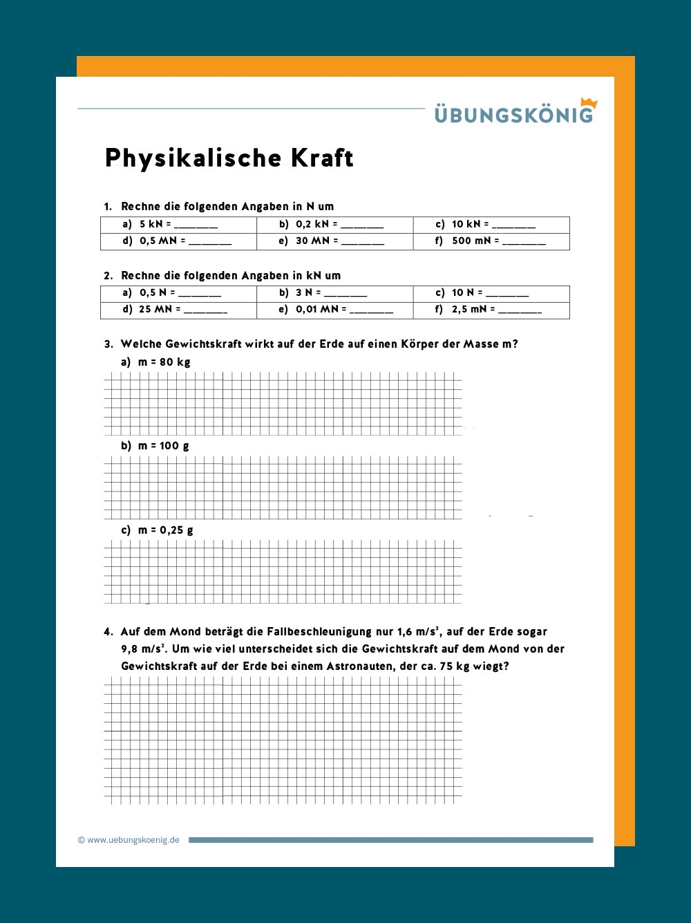 Physikalische Kraft